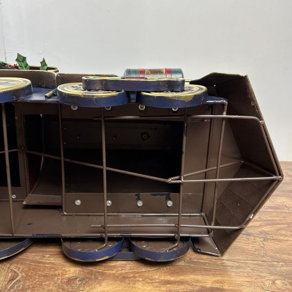 Grandeur Noel Tin Christmas‎ Locomotive Engine Collectors Edition Train w/ Box - Picture 9 of 16